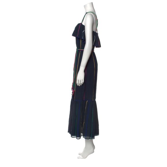 DEREK LAM  Striped Long Dress Size: S | US 4 - Picture 2 of 4